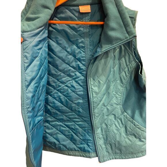 Columbia Bright Sky Blue Women's Quilted Puffer Vest w/‎ Full Zipper & Collar XL - Picture 10 of 10